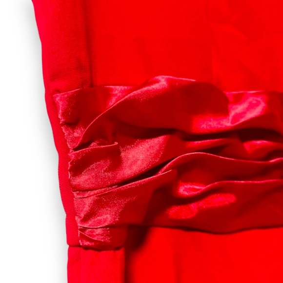 Vintage Dressbarn Red Sleeveless Long Formal Dress Sequin Womens Size 6 Romantic - Picture 5 of 14